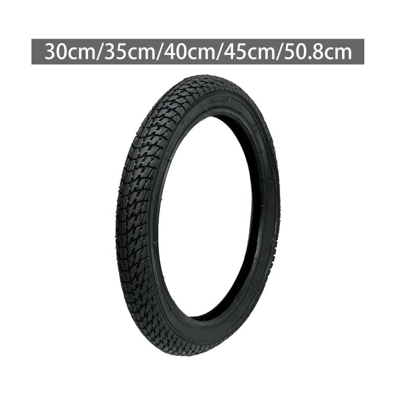子供用自転車タイヤ 自転車タイヤ プロ仕様 頑丈 取り付け簡単 耐摩耗性 排水性良好 交換用ゴム ブラック