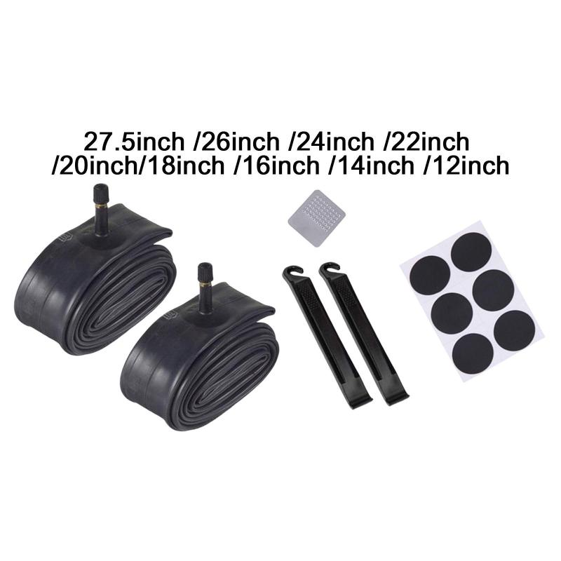 自転車インナーチューブ.タイヤレバー2個付きアクセサリー.マウンテンバイクサイクリング用パンク.自転..