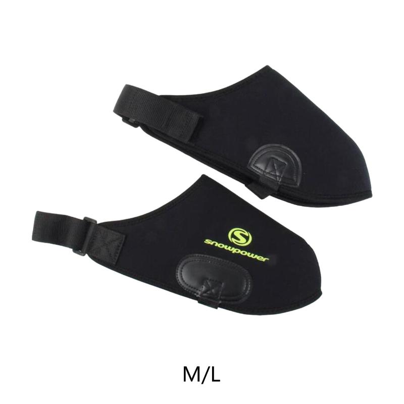 スキー スノーブーツカバー 1組 靴を保護し.防水性で足をドライで暖かく保ちます ハイキング 登山用オーバーシューズ シューズカバー(4)