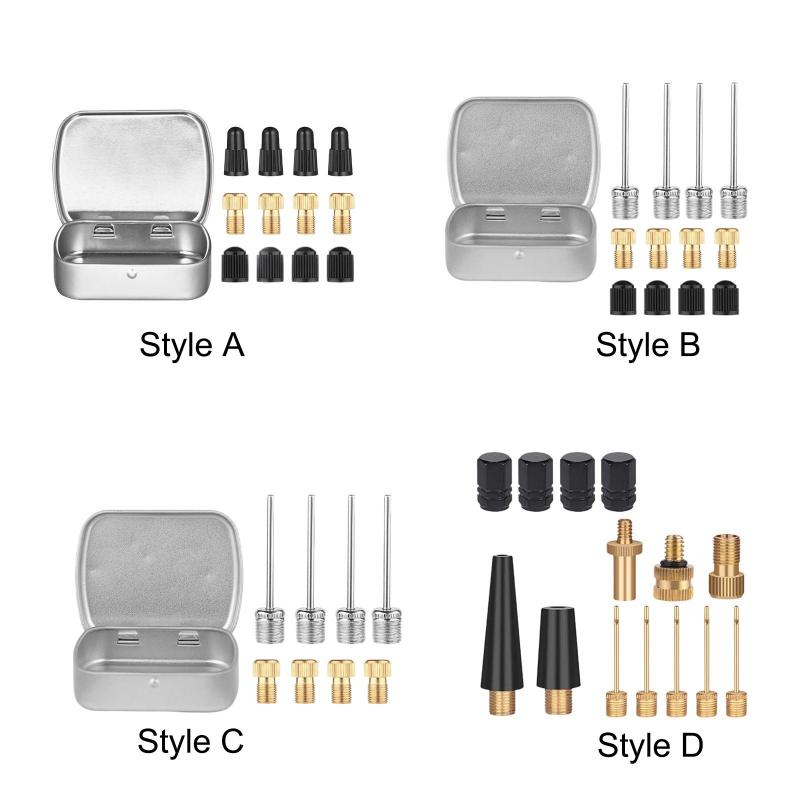 自転車アダプターセット タイヤインフレーターキット タイヤバルブアダプター修理 タイヤチューブポンプ ヨガボール バスケットボール スポーツボール用