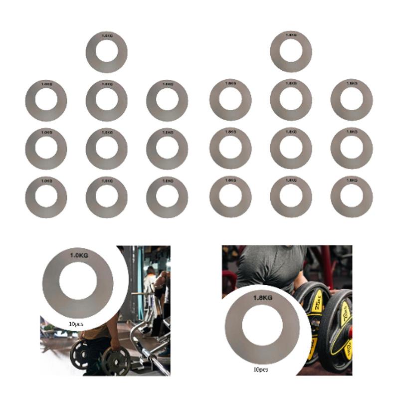 10ピース/個分数マイクロウェイトプレートステッカーウェイトラベル軽量アプリケーションワークアウトキログラムラベルアルミホイル