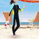 子供用ウェットスーツ 水着 フロントジッパー ビーチウェア 子供用サーフィンスーツ 水着 サーフィン カヌー 水泳レッスン カヤック セーリング