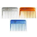 ヘアコーム ヘアブラシ 広い歯 巻き毛 オイル櫛 帯電防止 オイリーヘアコーム 帯電防止 全3色(2)