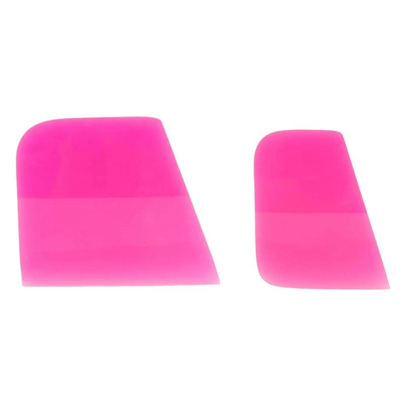 傷防止ゴムスクイージー ピンク 人間工学グリップ 多目的 ビニールラップ用 柔軟 軽量 水分除去ツール