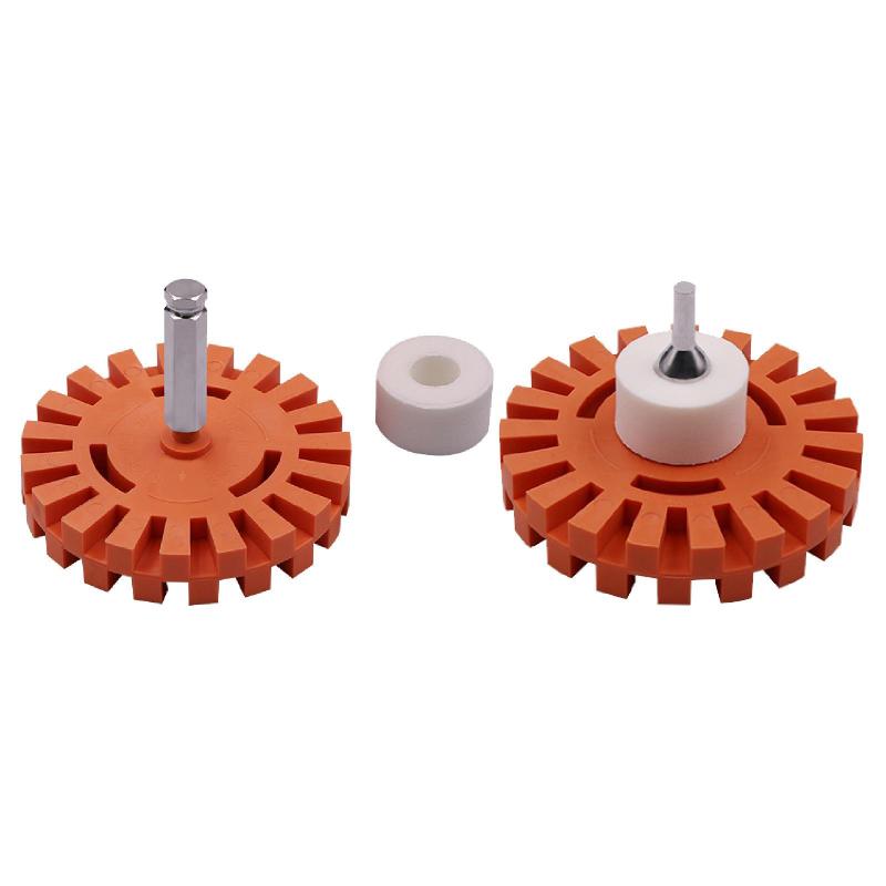 ゴム消しゴムホイールセット接着剤リムーバーホイール多機能プレミアムカーデカールリムーバーエラザー..