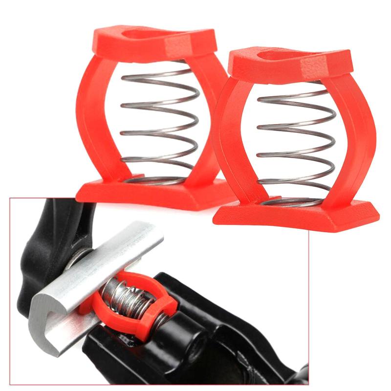 2 個の折りたたみ自転車ヒンジクランプスプリング簡単にスプリング部品を交換