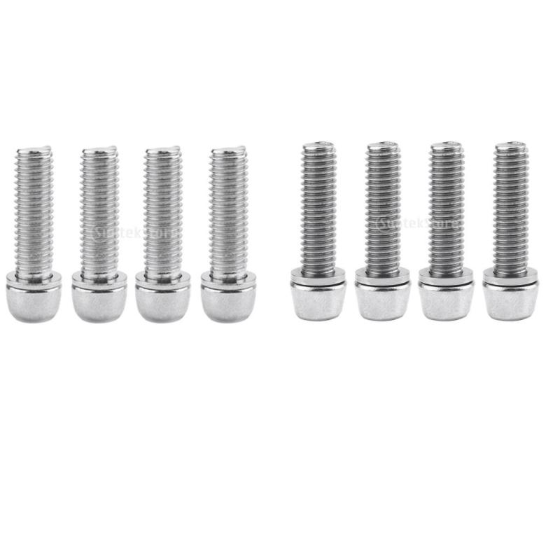 8ピースステムスクリューバイクソケットスクリューウォーターボトルホルダーボルトM5M7簡単な取り付け