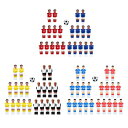 22ピース/個テーブル選手フットボールマンテーブルガイズマン選手パーツテーブル交換部品用