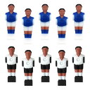 10 個フーズボール男性テーブルフーズボールプレーヤー交換サッカー選手部品