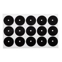 15xビリヤード台スポットビリヤードキューボールポイント位置ステッカーマーカートレーナー , Black04, 説明したように(4)
