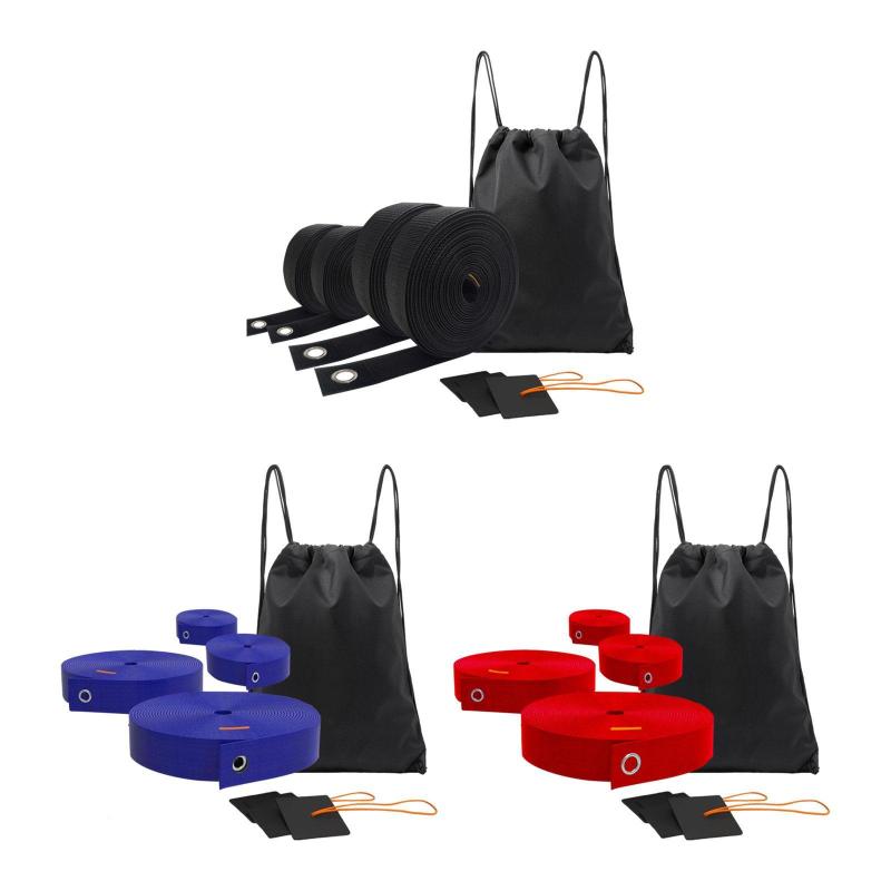 サンドビーチバレーボールコートライン用のビーチバレーボールラインサンドアンカーヘビーデューティコンパクトポータブルウェビングセット屋外用