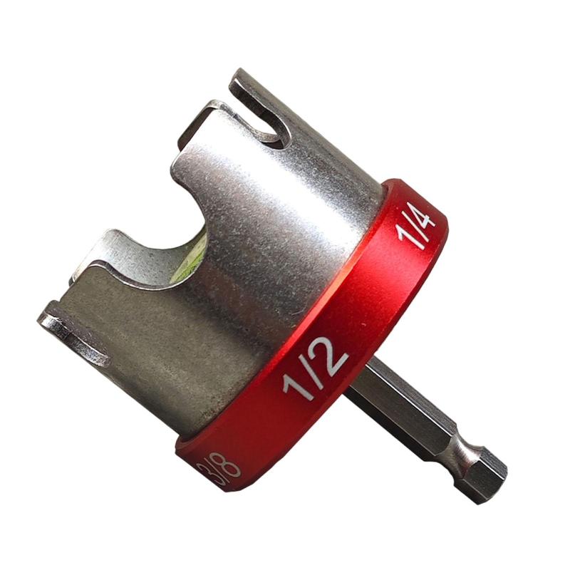 配管工・電気技師用ナットジッパードリルアタッチメントボルト抜き取り工具