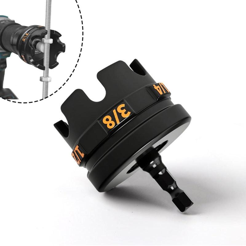 1/4インチネジ棒用ナットドリルアクセサリ