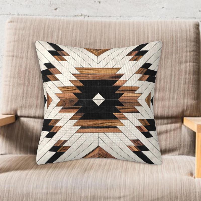 スクエア枕カバー クッションカバー モダン装飾アート ジッパー開閉 枕 クッションケース メンズ レデ..