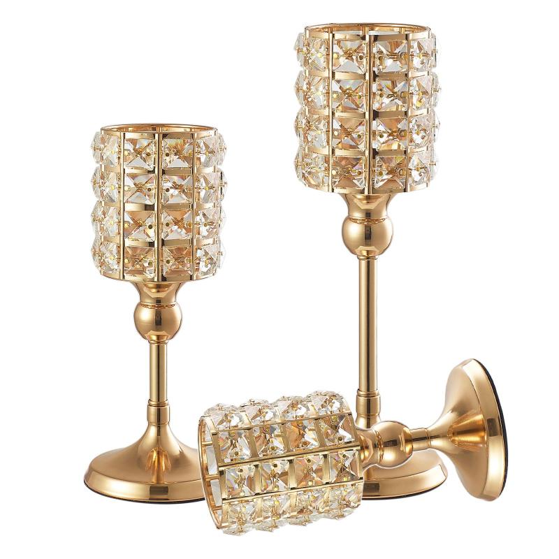 ルアイアンゴールデンキャンドルホルダー教会のオフィスの装飾燭台