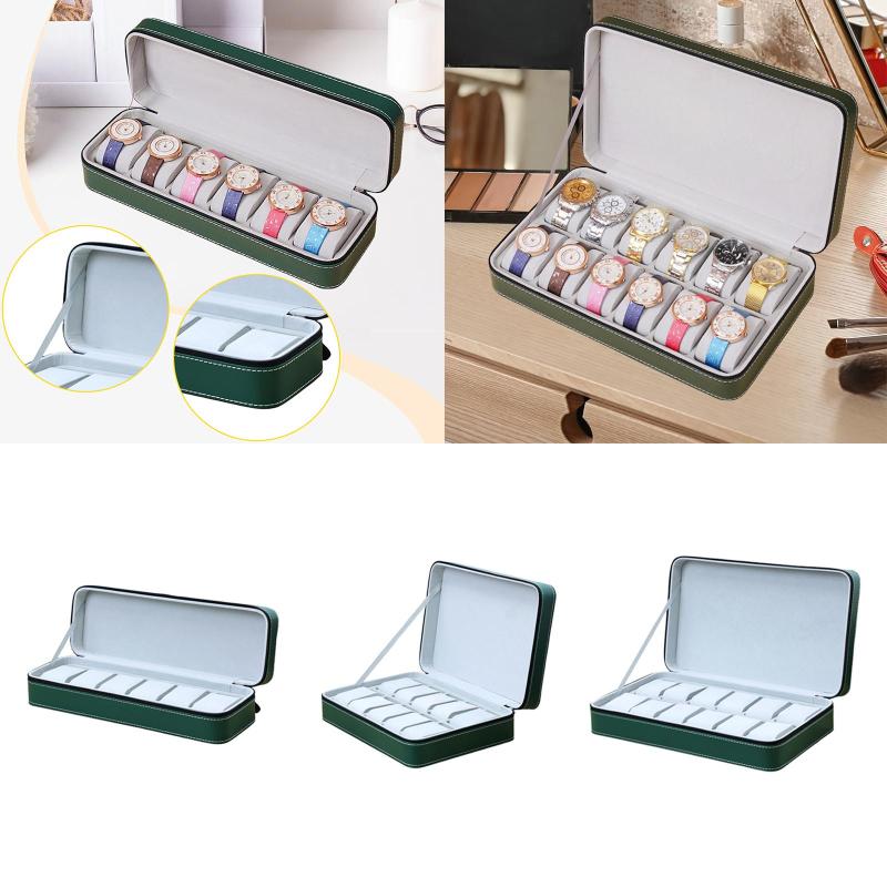 腕時計収納ケースオーガナイザー 男女兼用 実用的 耐久 保護 ジッパー付き ギフト ポータブルアクセサ..