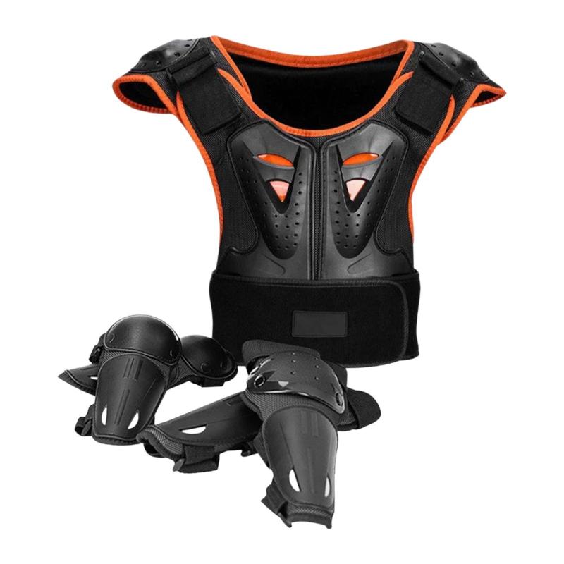 子供用バイク用アーマースーツ ライディングプロテクティブセット 男の子 女の子 子供 膝・肘パッド ダートバイクギア スケート バイク