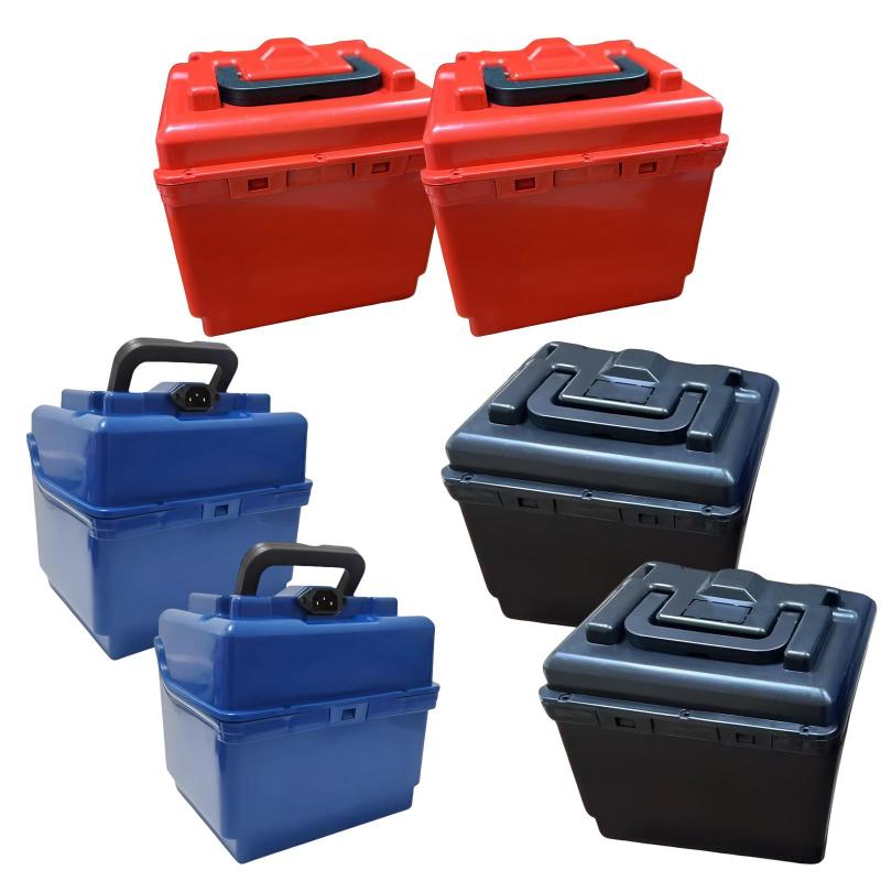 2 個セット 電動自転車用バッテリーボックスコンテナ 防水アクセサリー ユニバーサルキャリーケース 収..