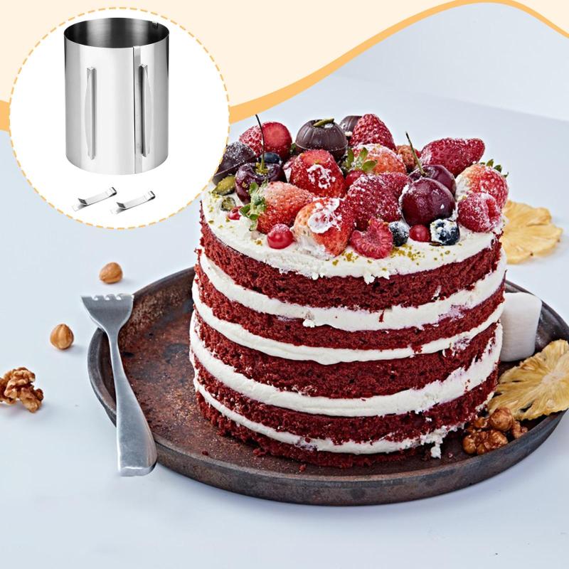ケーキムースベーキングツール.調節可能.ポータブル.プレミアムアクセサリー.