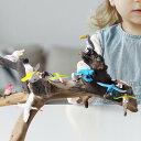 12x 本物そっくりの鳥フィギュアミニチュア鳥模型玩具卓上装飾妖精の庭の風景の装飾