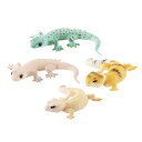 4x ミニチュア トカゲ おもちゃの装飾品 発達玩具 グッズ ギフト シミュレーション動物フィギュア マイクロ風景学習活動用