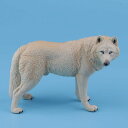 オオカミシミュレーション動物モデルアクション&おもちゃフィギュア教育子供向けベージュ