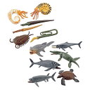 パーティ用の6個の先史時代の海洋動物モデルのケーキトッパー