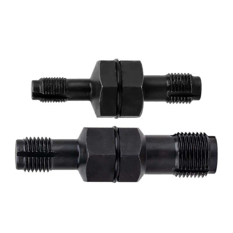 スパークプラグホールスレッドチェイサーツールスチールハンドツール.インサートタップ修理.ポータブルヘビーデューティー必須ダブルエンド修理ツール