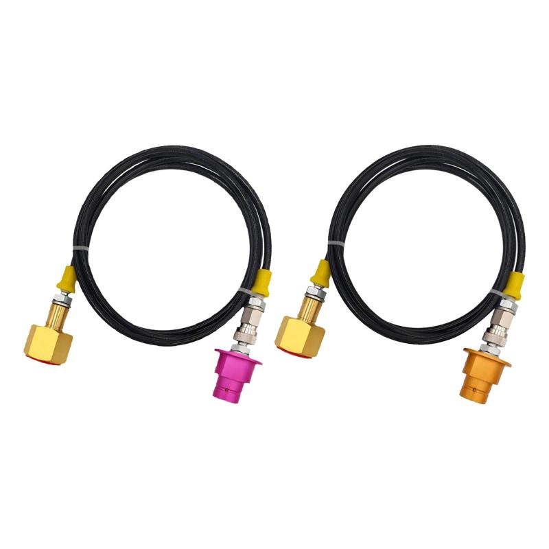 CO2 アダプター外部ホース W21.8 接続チューブ.CO2 補充コネクタ.1.5M.機械用 CO2 シリンダー補充アダ..