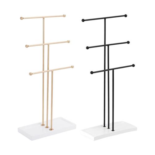 3カスケードティアネックレスブレスレットジュエリーディスプレイスタンド