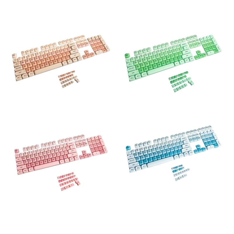 キーキャップセット 交換用 快適なタイピング 頑丈 プロフェッショナル かわいい 軽量 メカニカルキー用 モダン 132キー ギフト