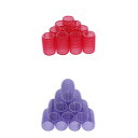 20個のプラスチック製ヘアカーラーカールDIYヘアアクセサリー女性用理髪ローラー