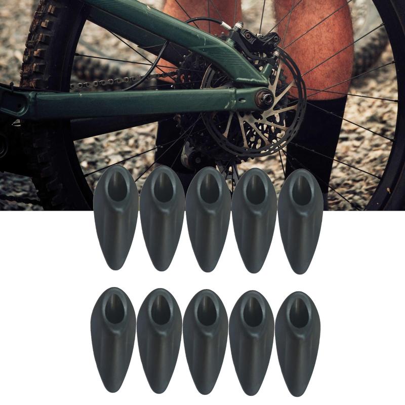 10個の自転車ケーブルクリップ.耐久性があり.MTBマウンテンロード自転車サイクリング固定用.