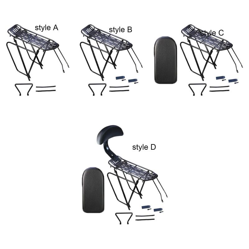 自転車リアカーゴラック アルミ合金 頑丈な後部座席 ブラケットの直接交換 強力な耐荷重 アクセサリー ..