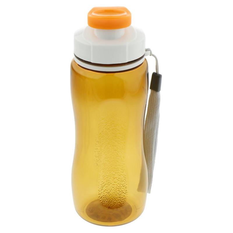 アウトドアウォーターボトルランニングキャンプリークプルーフスポーツボトル560mlオレンジ