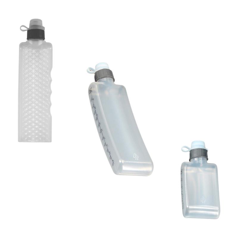 スポーツウォーターボトル.アウトドアボトル.ポータブル人間工学フィットネスボトル.キャンプ.旅行.自宅.サイクリング用の湾曲したフラットウォーターカップ.