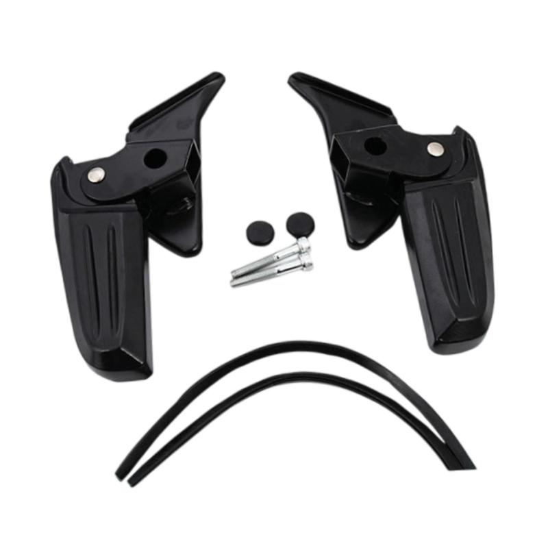 バイク用フットペグ ペダル 滑り止め 簡単組み立て 防錆 多用途 フットレスト ペダル折りたたみ バイク部品用(4)