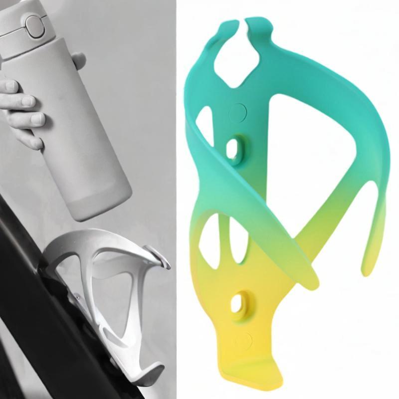 マウンテンバイク用ウォーターボトルホルダーマウントウォーターケトルブラケット 緑と黄色