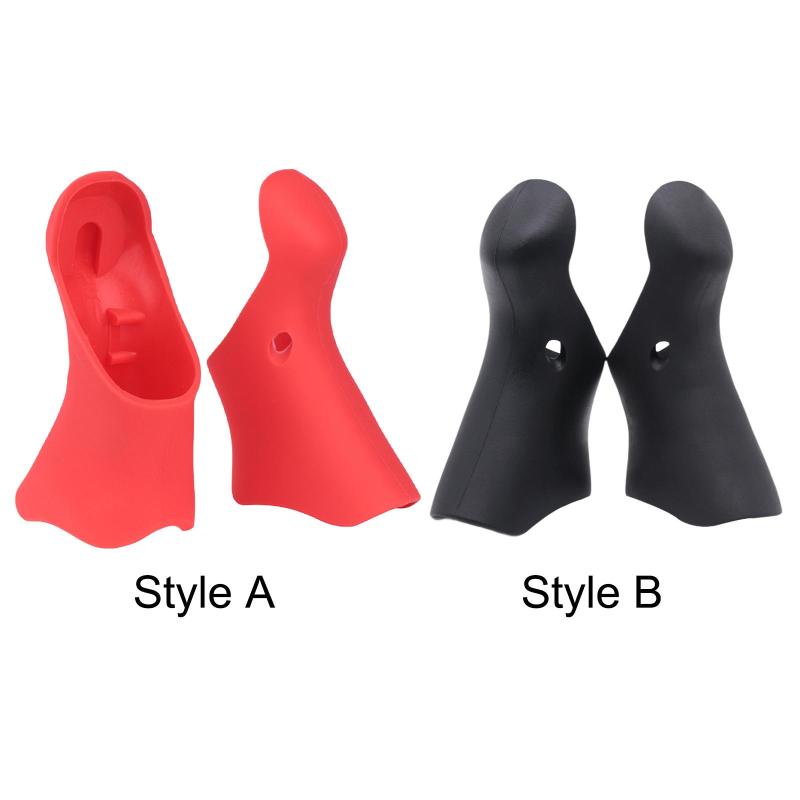 自転車ブレーキレバーフード.サイクリングシリコンロードバイクシフターグリップ.自転車ブレーキカバープロテクター