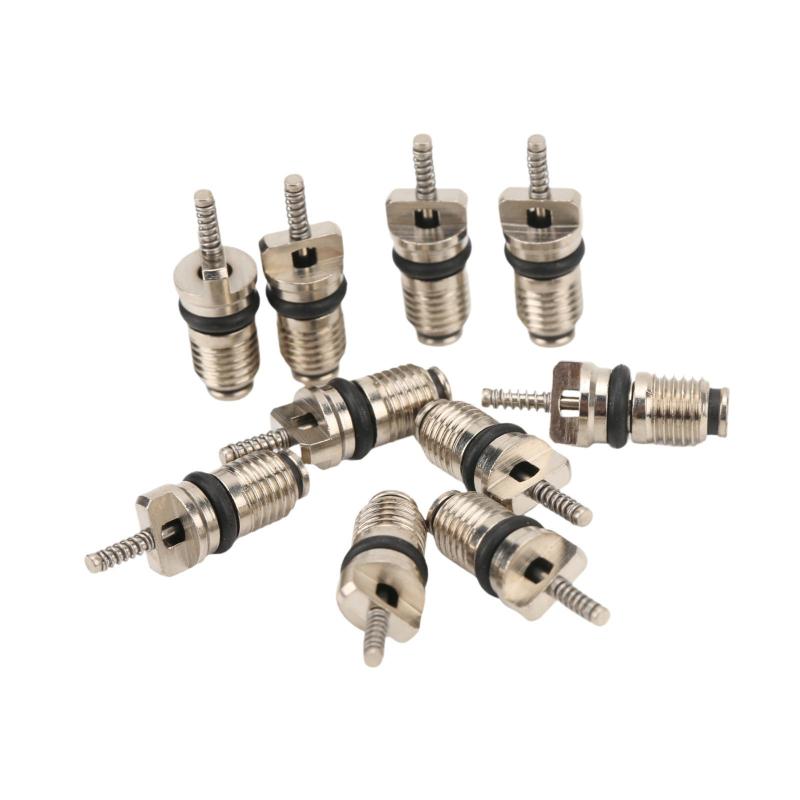 10個入り 車用エアコンバルブコアアクセサリー システム修理キット 交換用アクセサリー プレミアム自動車バルブキット