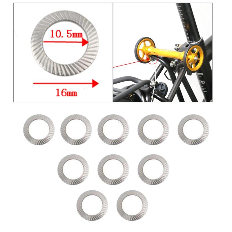 10x 折りたたみ自転車スペーサー O 型シム ワッシャー ガスケット アクセサリー