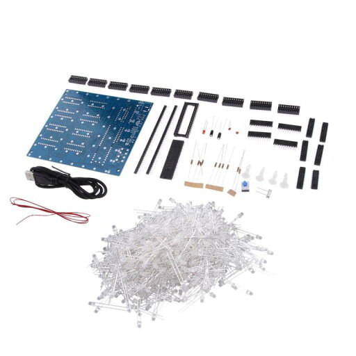 8x8x8 LED キューブ 3D スクエア ブルー LED DIY 用 8x8x8 LED キューブ 3D スクエア ブルー LED DIY 用