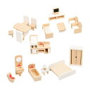 木製ドールハウス家具セット ドールハウス家具 子供用おもちゃ