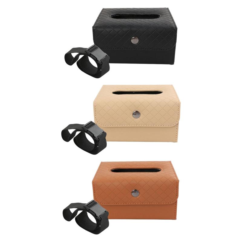 車用ティッシュホルダー サンバイザー 後部座席ティッシュケース 後部座席ティッシュケースホルダー.セ..