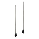 2x メタルバスドラムレッグ ポータブルフロアタムレッグクランプホルダー タムドラムセット用
