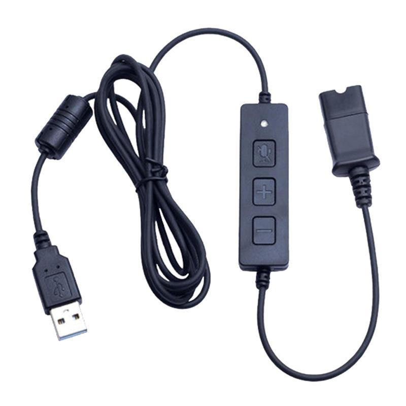 o用USBへのヘッドセットネクトコネクタQdケーブル