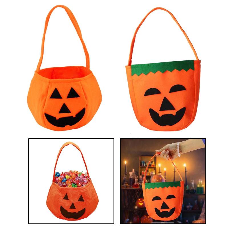ハロウィン パンプキンバッグ ハンドバッグ 収納バッグ ソフト ファッション 再利用可能な キャンディー トートバッグ ショルダーバッグ ハロウィン 旅行 ホリデー 休暇 男の子 女の子用