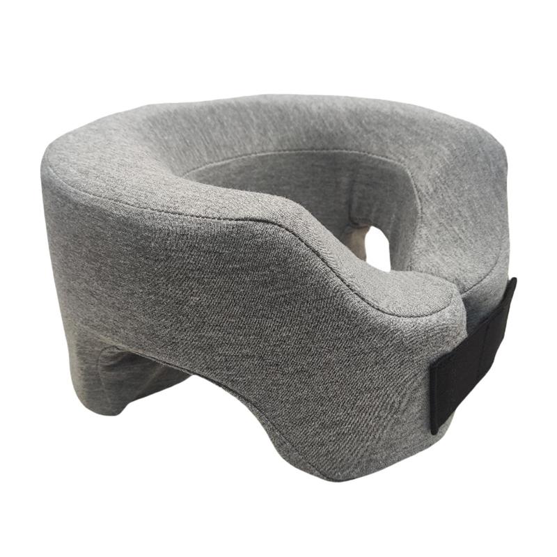 うつ伏せ寝枕 U字型枕 U字型メモリーフォーム 昼寝用クッション ベッド用 輪郭サポート 長時間フライト