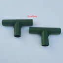 2pcs 16mmポリ塩化ビニールの建物の付属品の温室フレームの家具のコネクター