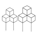 植物登山用装飾鉢植えステーク